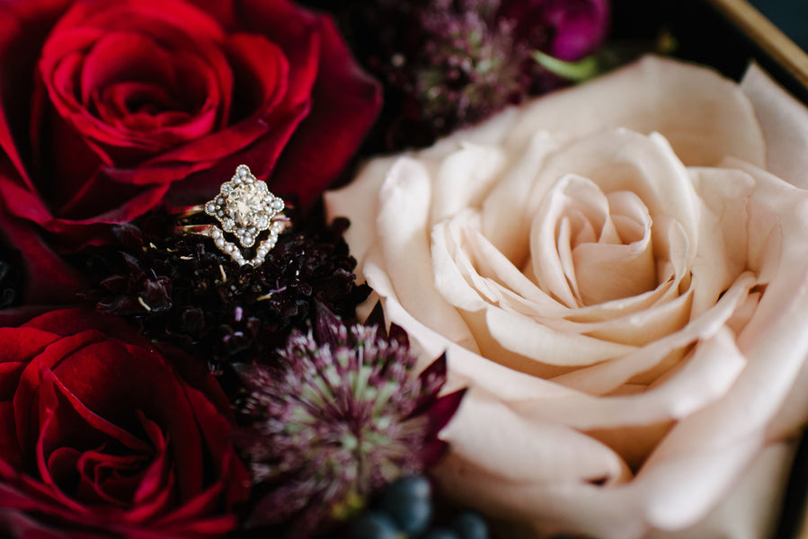 100 Layer Cake Feature – Romantic Black & Red Bridal Inspiration