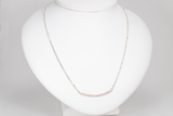 String of Pearls Rose Bar Necklace