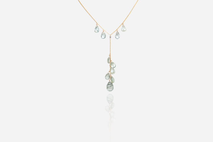 Bijoux – Aquamarine Lariat Necklace