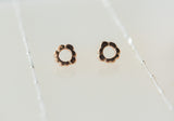 Rosy Scallops Mini Stud Earrings