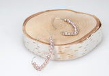 String of Pearls Rose Pearl Drop Earrings
